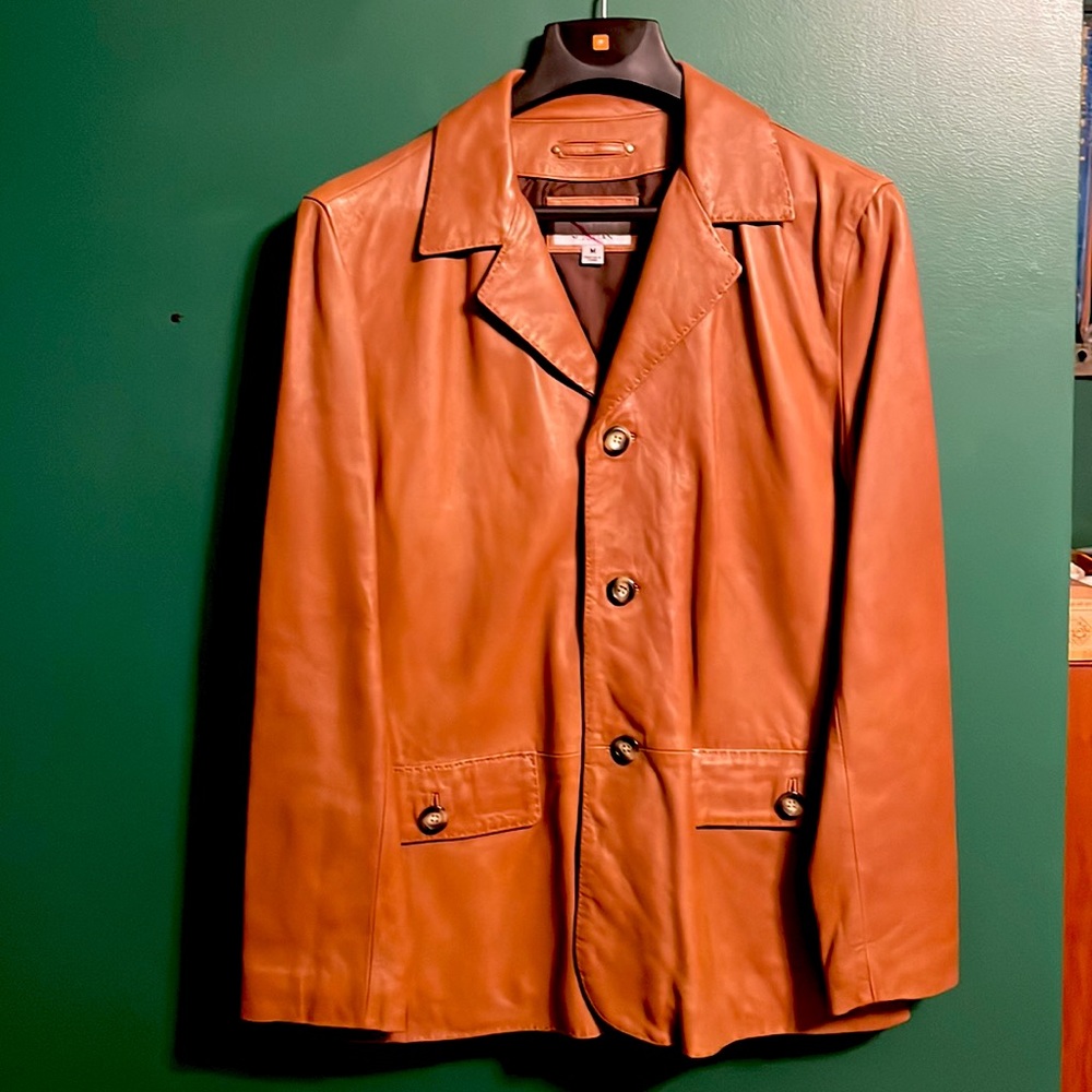 Wilson’s Genuine Leather Collard Men’s Jacket